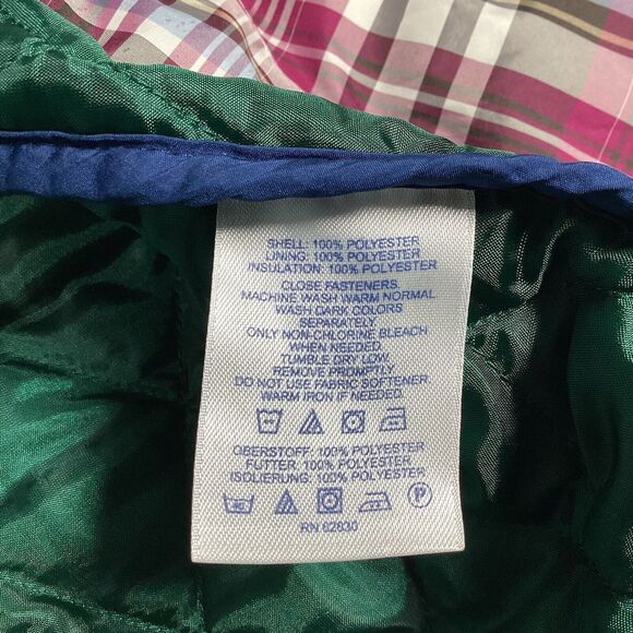 Lands End Puffer Vest Women’s Small Navy Blue Quilted Outdoor Pockets Vents - Picture 16 of 16